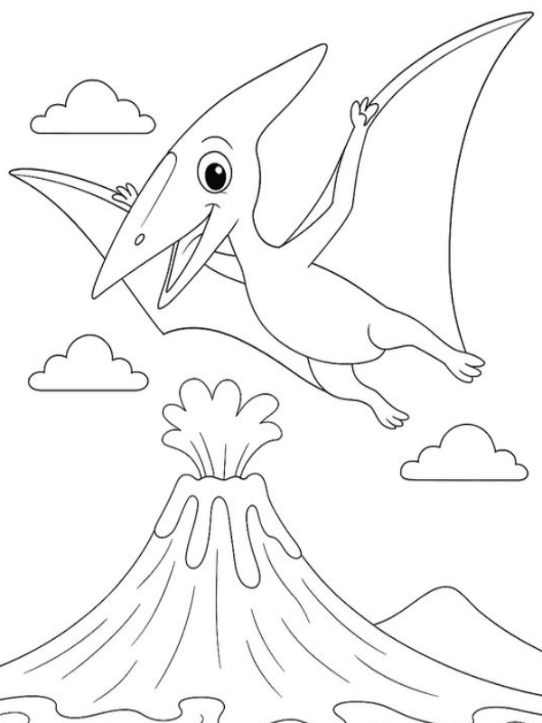 To mau khung long bay