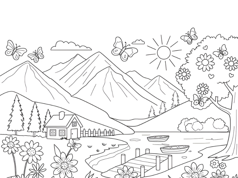 Tranh rong chu de thien nhien