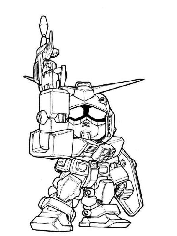 Tranh tap to nguoi may Gundam