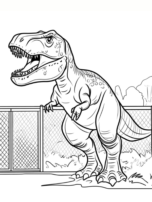 Tranh to mau khung long bao chua