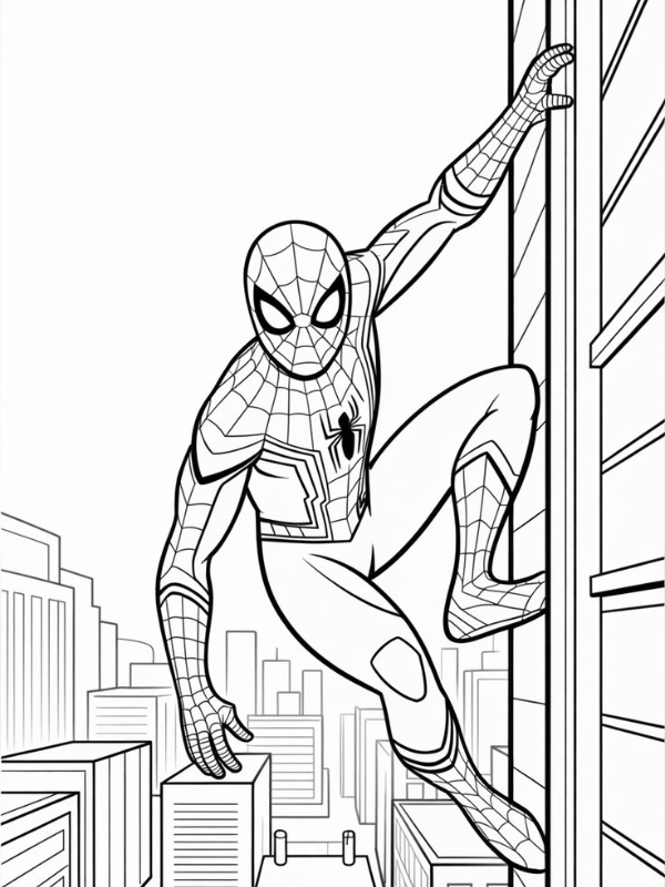 Tranh to mau spiderman