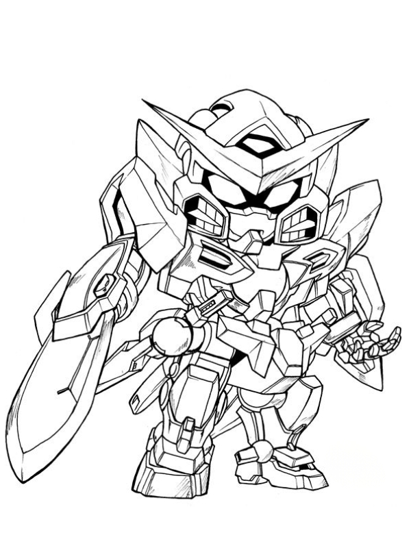 Tranh ve ao giap robot