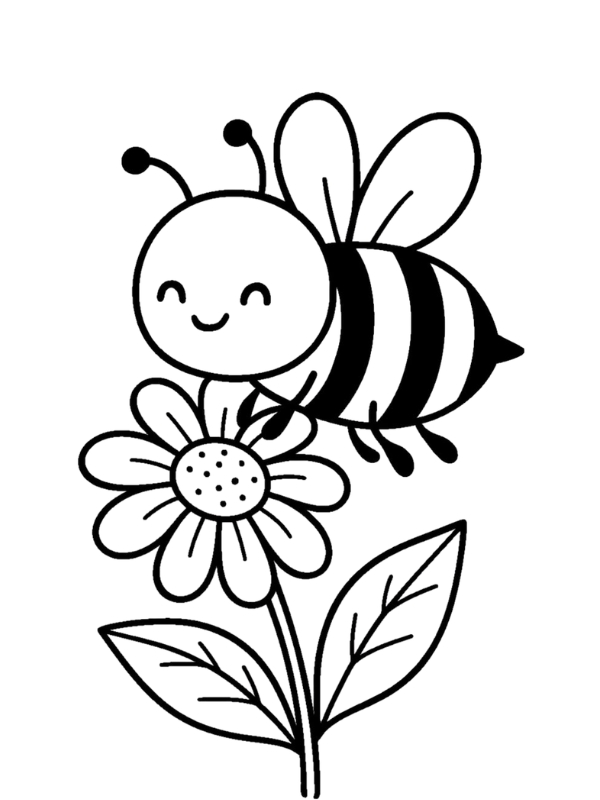 Tranh ve con ong chua to