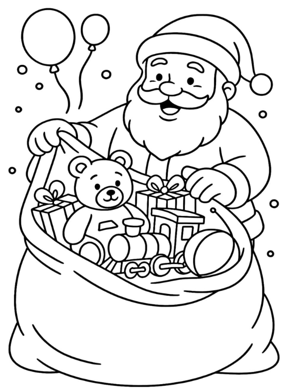 Tranh ve quan ao santa