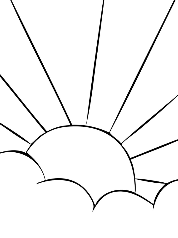 Tranh ve tia nang mat troi