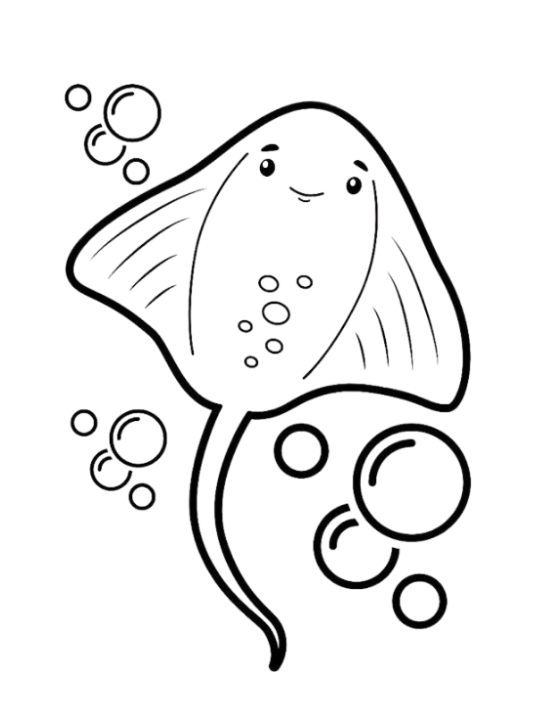 hinh to mau con ca duoi