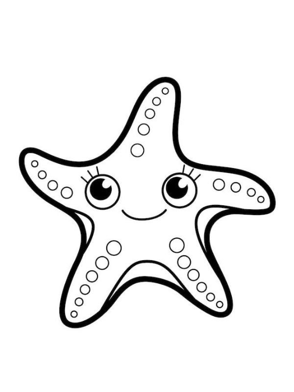 hinh to mau con sao bien