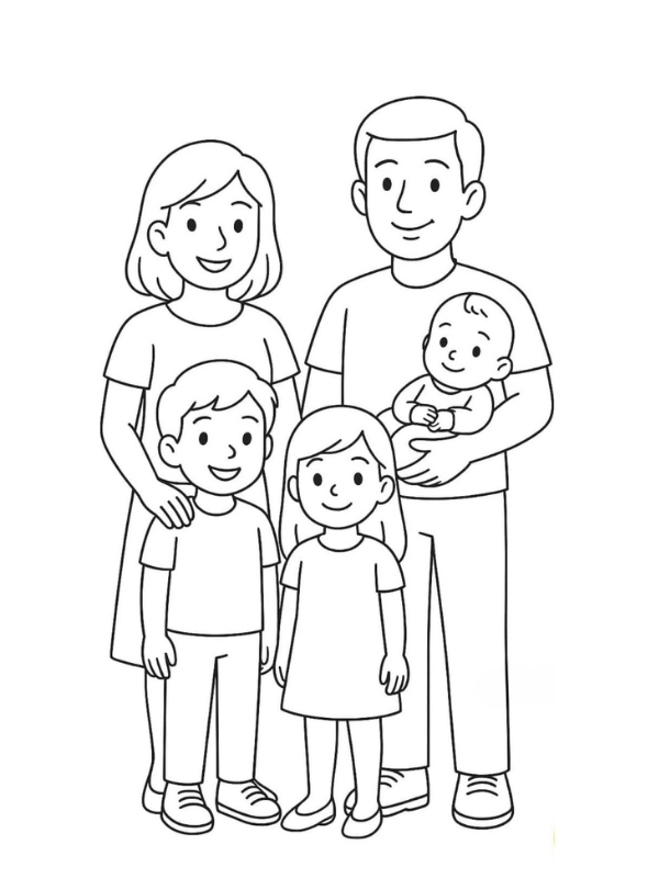 to mau gia dinh 5 nguoi