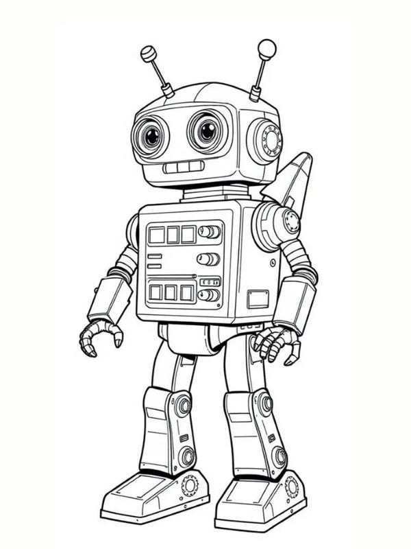 to mau robot de thuong