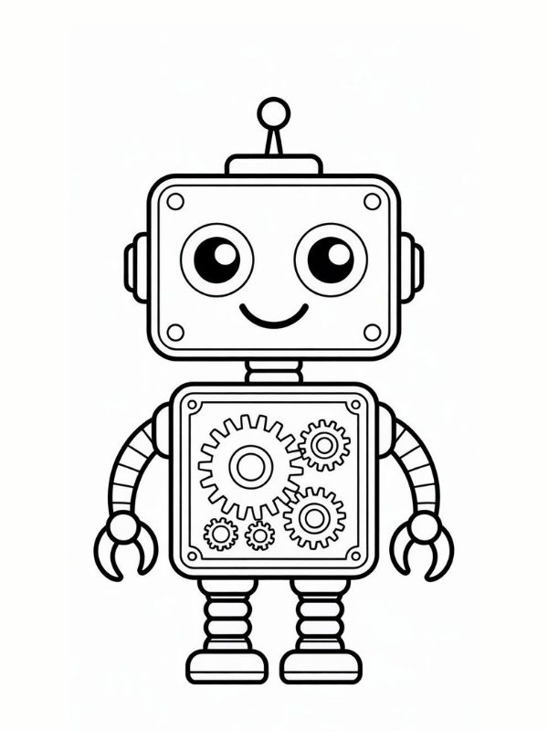 to mau robot don gian