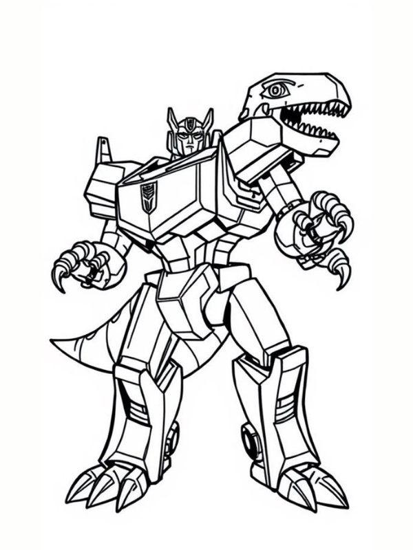 to mau robot khung long bien hinh