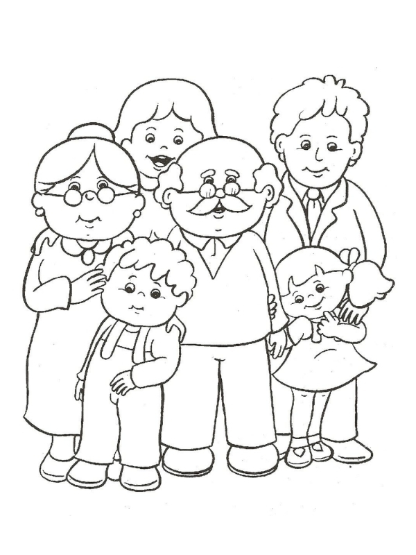 tranh to mau gia dinh 6 nguoi