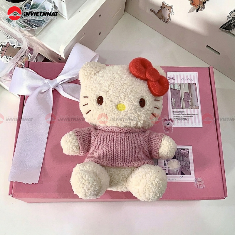 Hộp giấy nắp đậy đẹp dùng đựng gấu bông