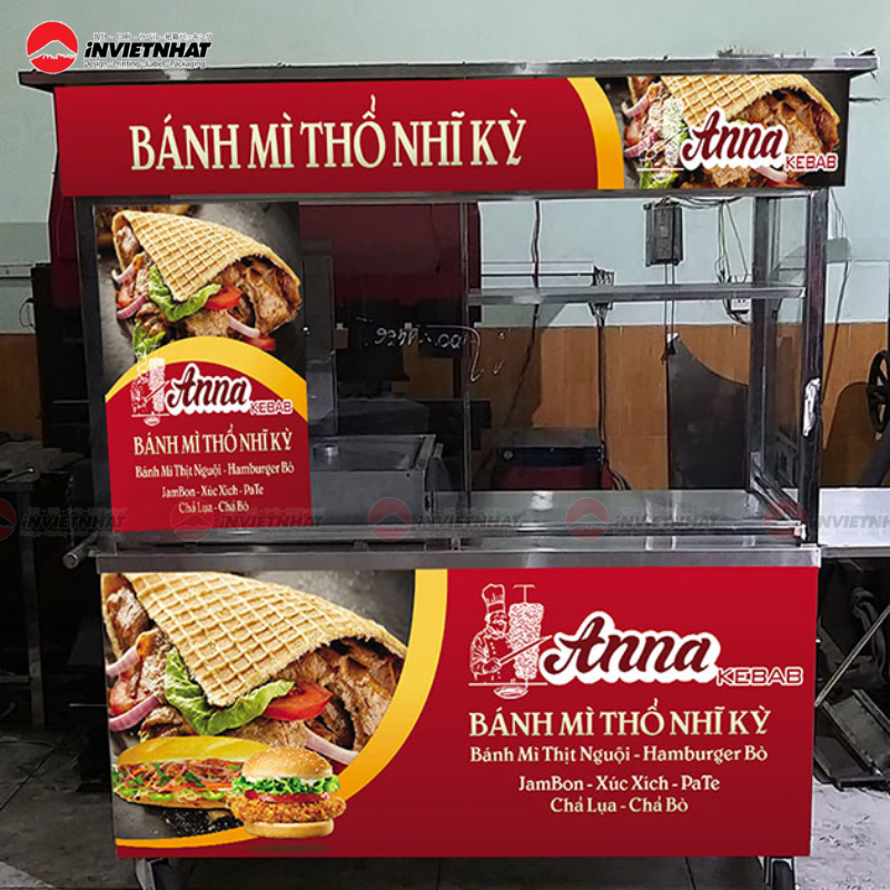 Bảng hiệu decal xe bánh mì