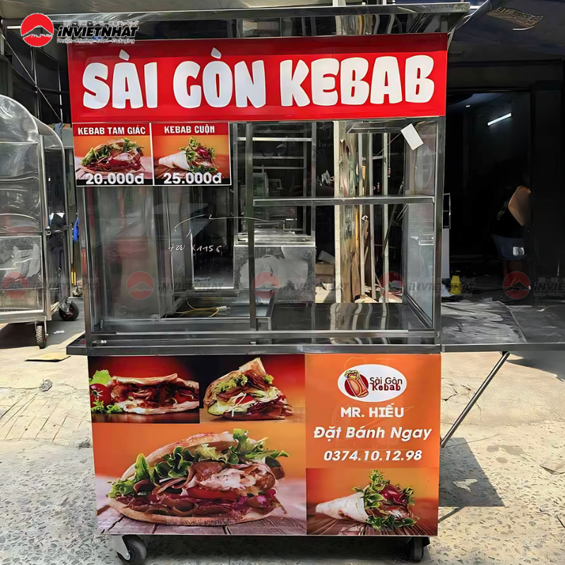 Bảng hiệu decal xe bánh mì đẹp