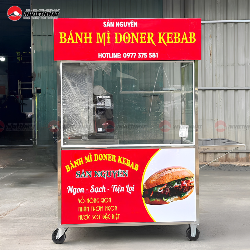 In decal dán xe bán bánh mì chất lượng