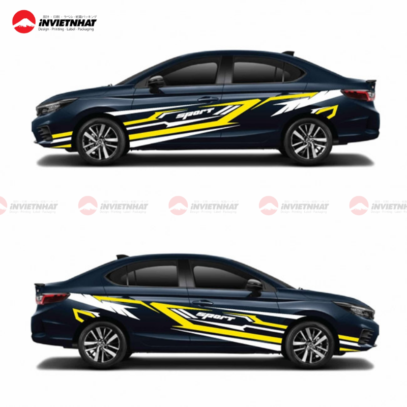 Mẫu decal xe ô tô đầy cá tính