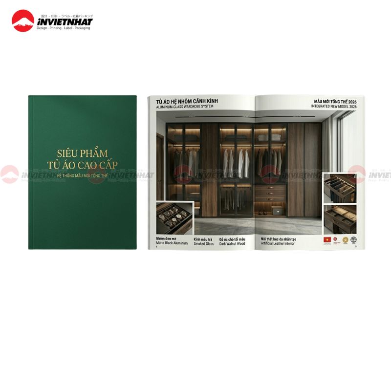 Catalogue tủ quần áo nhôm hiện đại