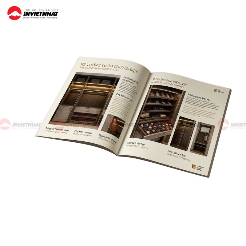 Layout catalogue nhôm nội thất cao cấp