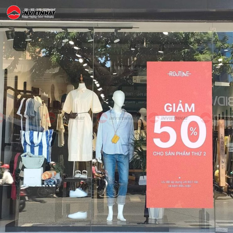 Mẫu decal dán cửa hàng