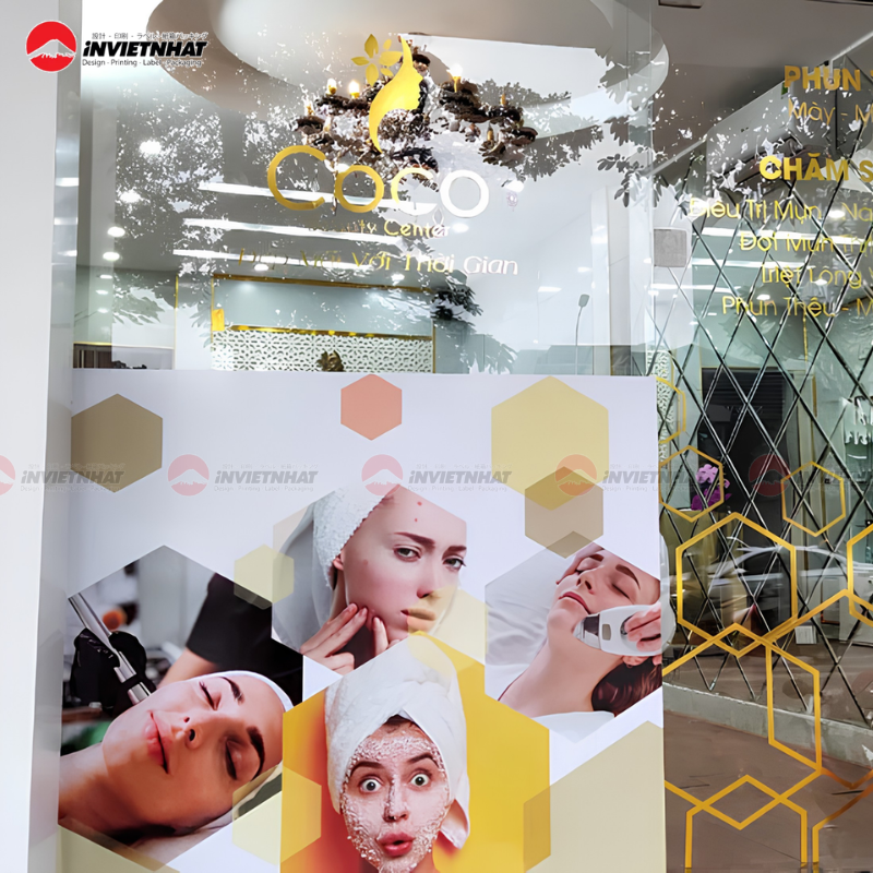 Thiết kế decal đẹp dán kính