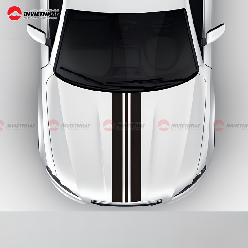 In decal dán đầu xe ô tô