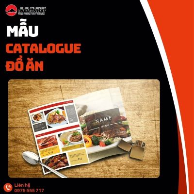 Mẫu Catalgoue đồ ăn đẹp và chuyên nghiệp