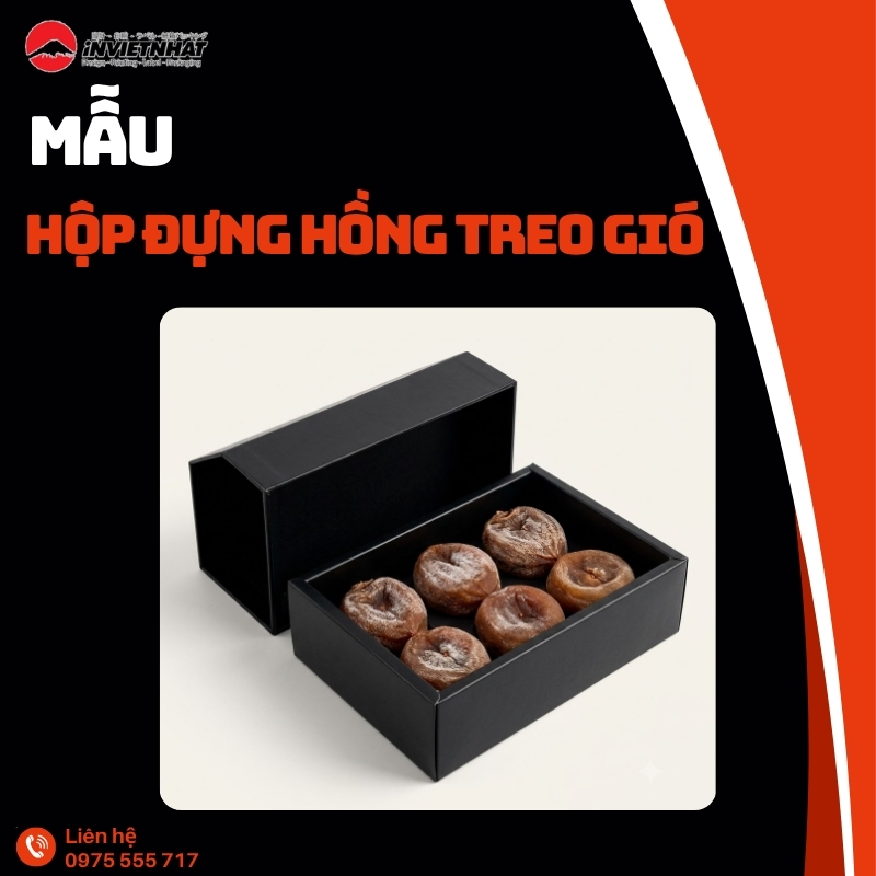 hộp giấy âm dương đựng hồng treo gió