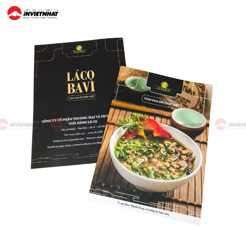 Mẫu catalogue đồ ăn ấm cúng