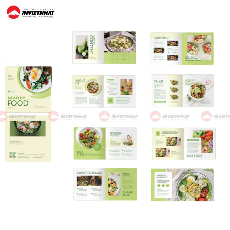 Mẫu catalogue đồ ăn healthy