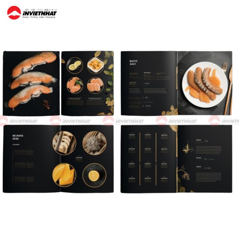 Mẫu catalogue đồ ăn nhà hàng nhật