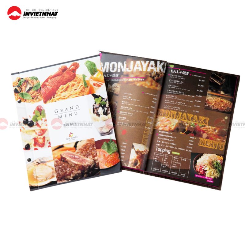 Mẫu catalogue đồ ăn nhà hàng
