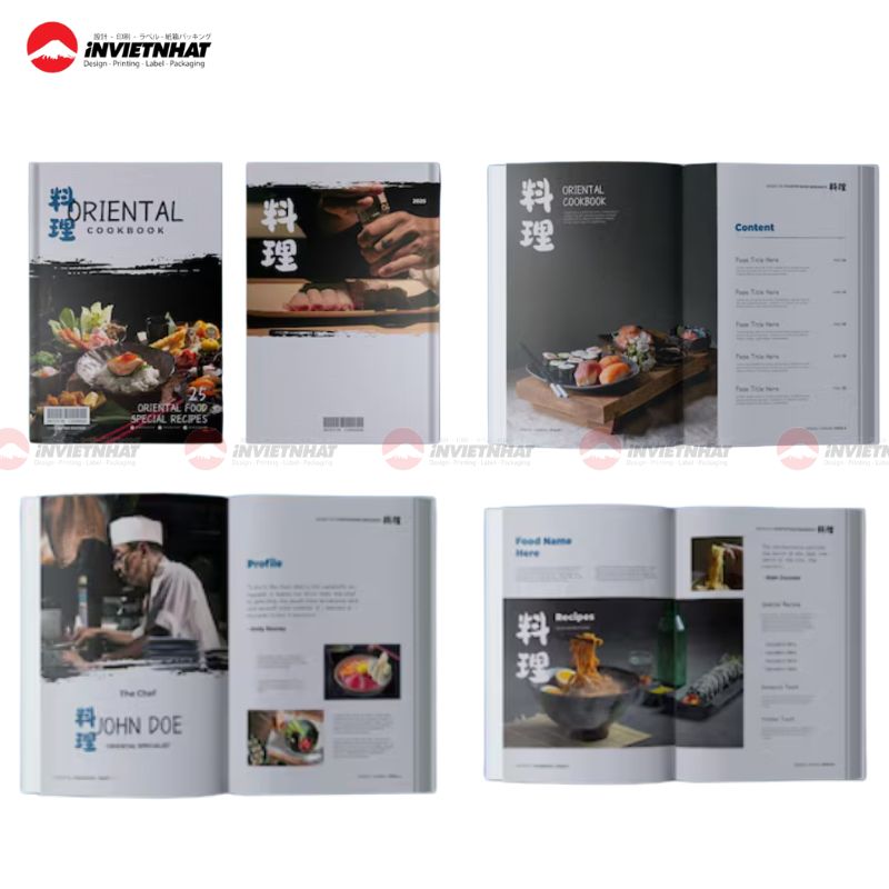 Mẫu catalogue đồ ăn omakase