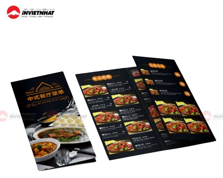 Mẫu catalogue đồ ăn sang trọng