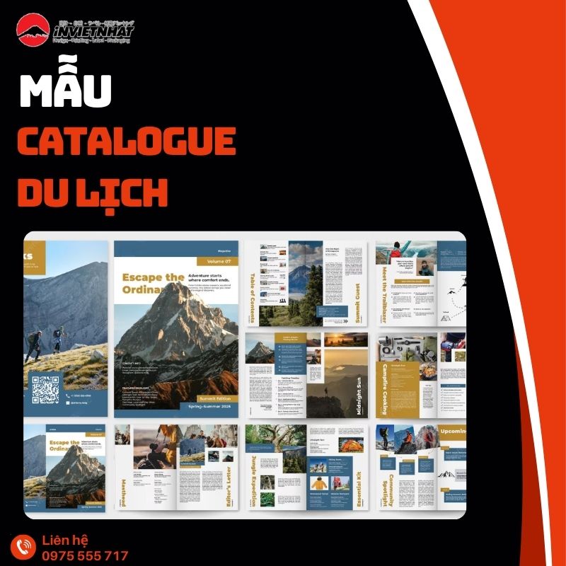 Mẫu catalogue du lịch đẹp