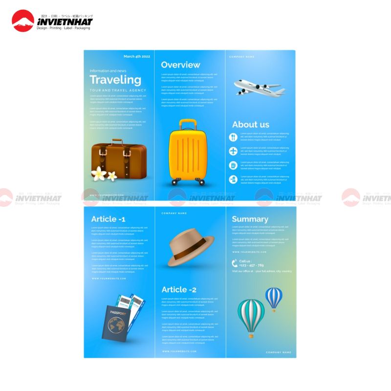 Mẫu catalogue du lịch service