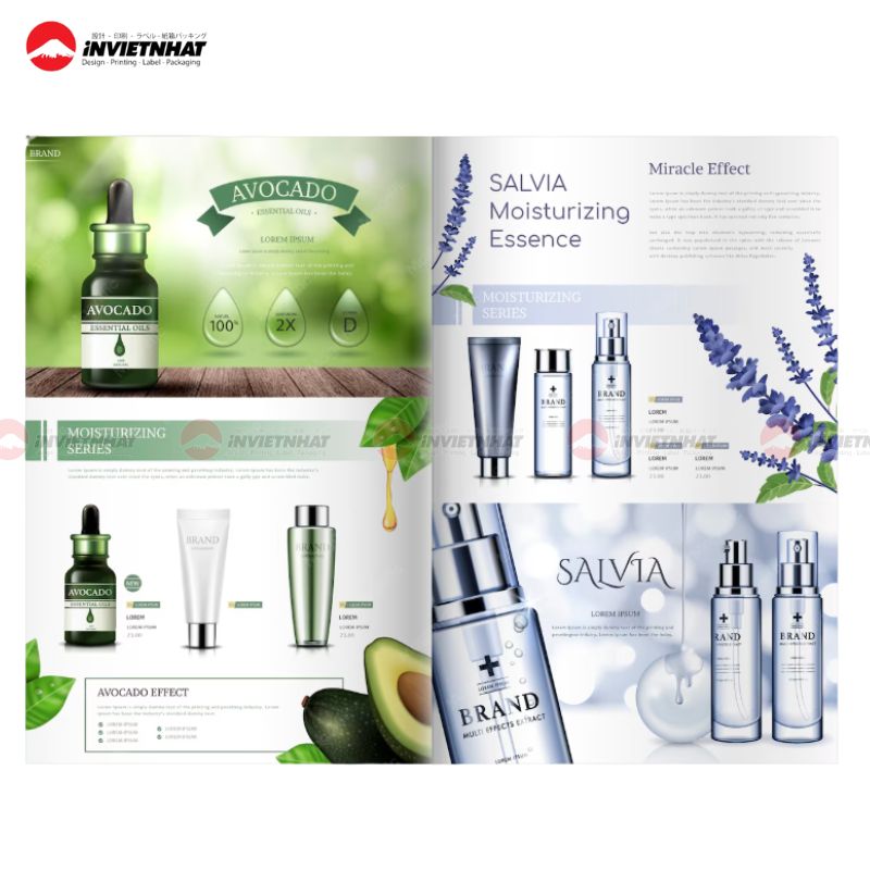 Mẫu catalogue mỹ phẩm dược