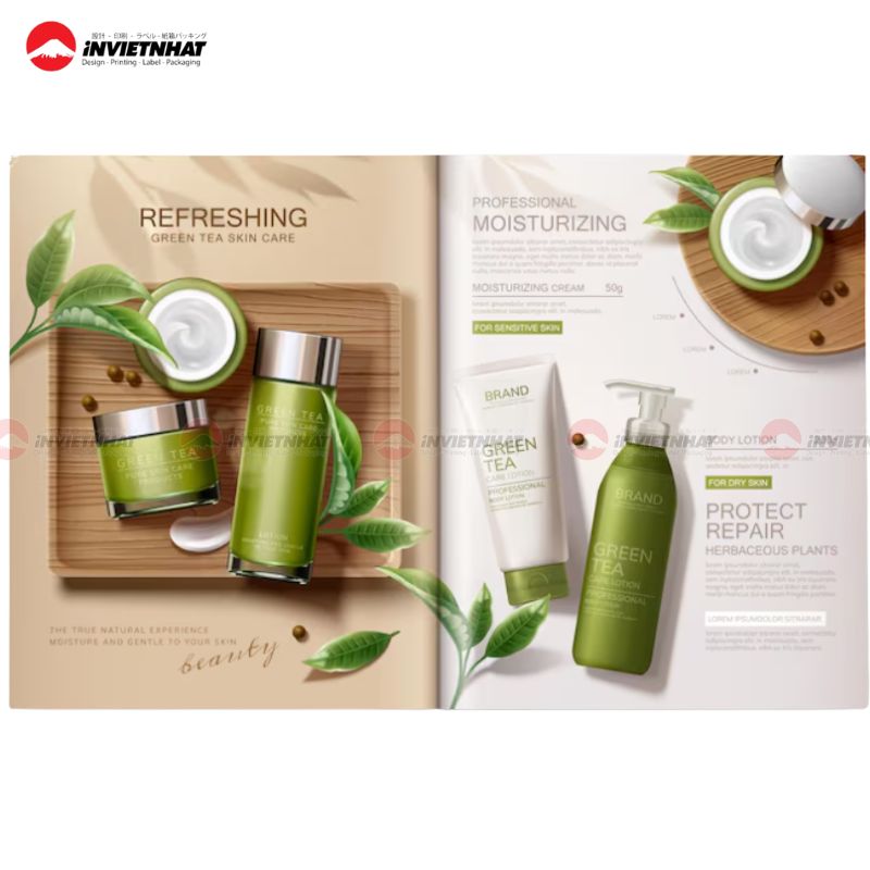 Mẫu catalogue mỹ phẩm mộc mạc