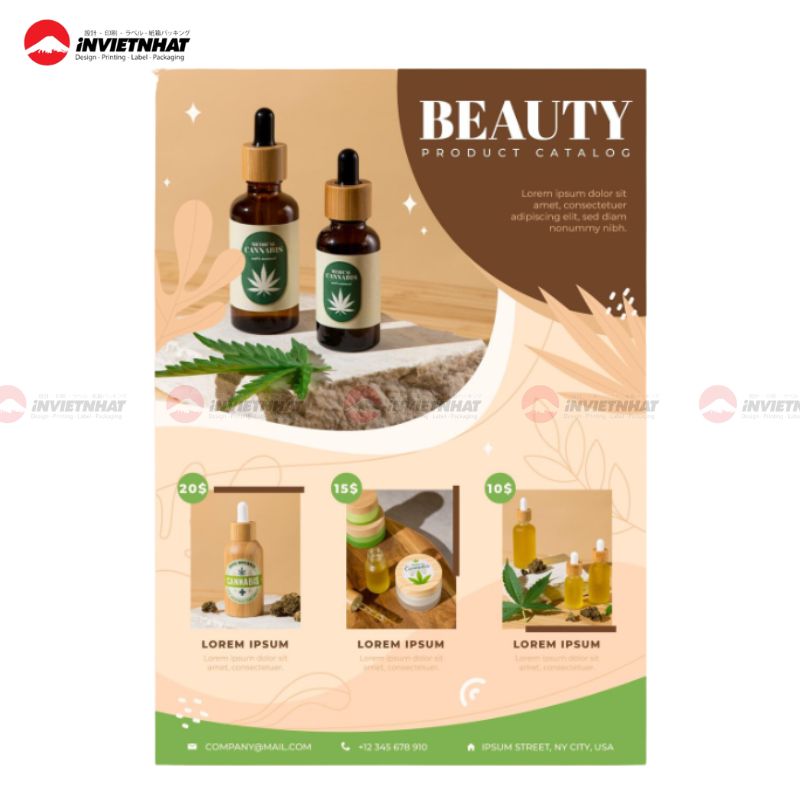 Mẫu catalogue mỹ phẩm thiên nhiên organic