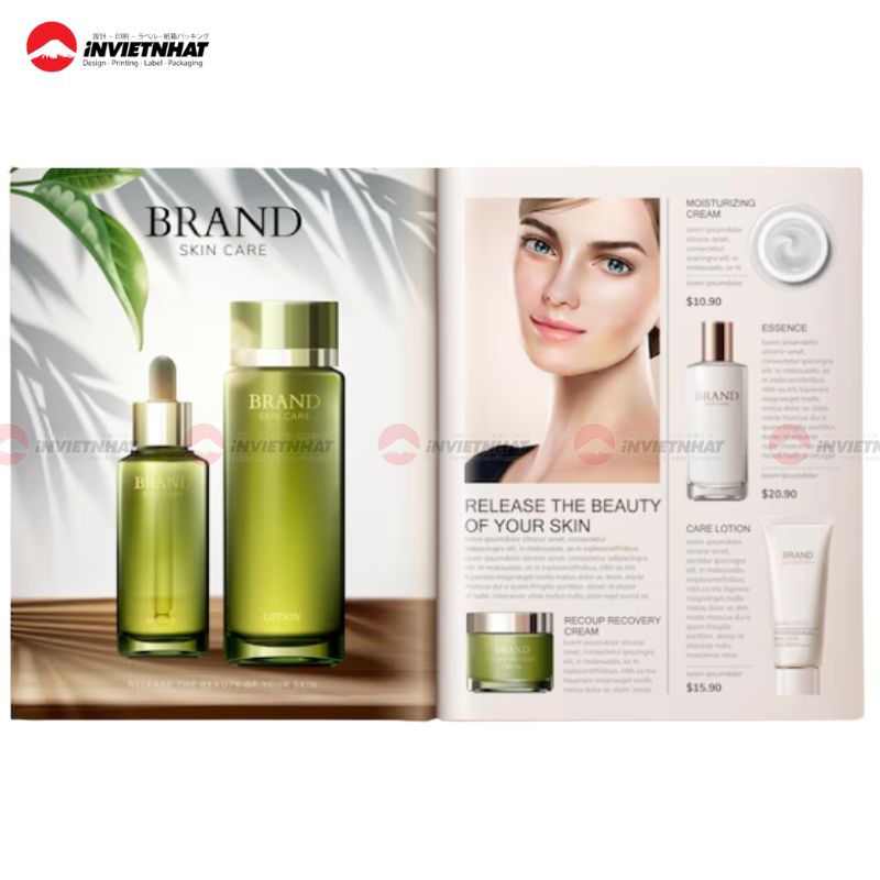 Mẫu catalogue mỹ phẩm tone be Mẫu catalogue mỹ phẩm tone be