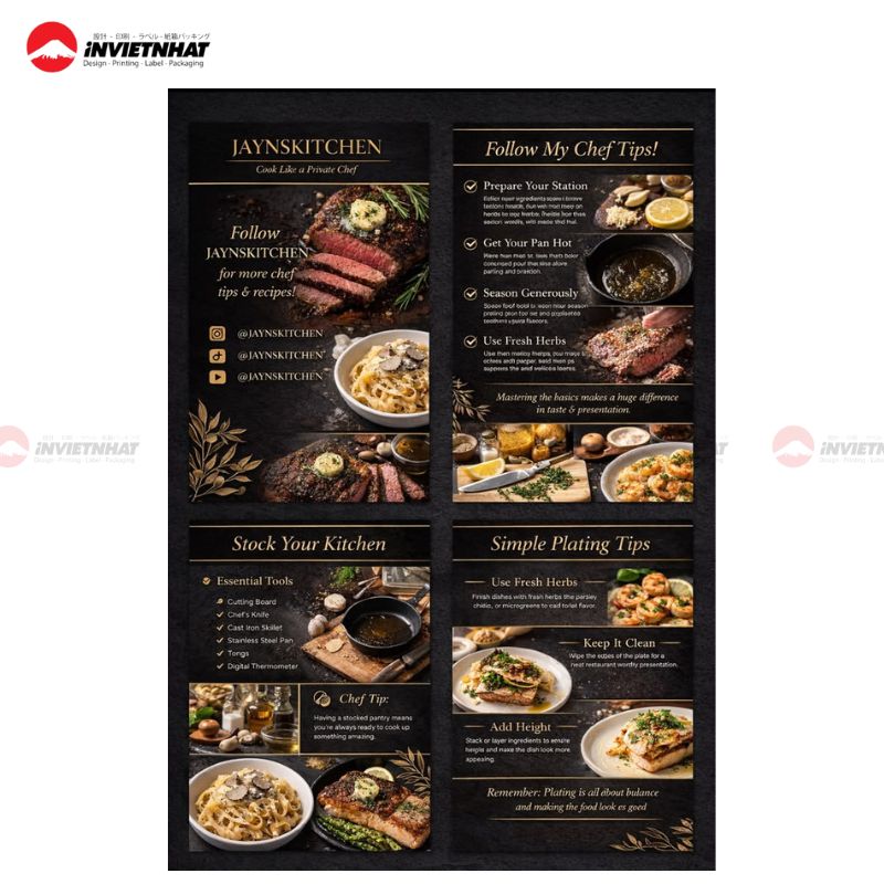 Mẫu catalogue nhà hàng beef steak luxury