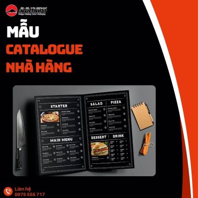 Mẫu catalogue nhà hàng cao cấp