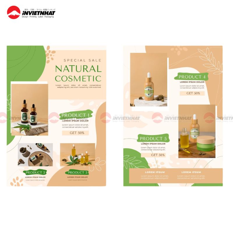 Mẫu catalogue catalogue mỹ phẩm tươi mát