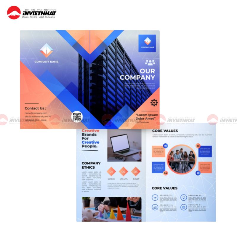 in catalogue bìa cứng profile company