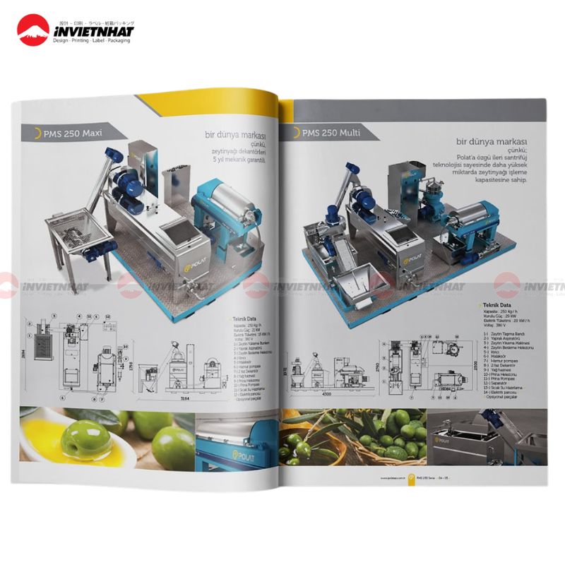 Chi tiết bản vẽ CAD trong mẫu catalogue cơ khí ngành chế tạo