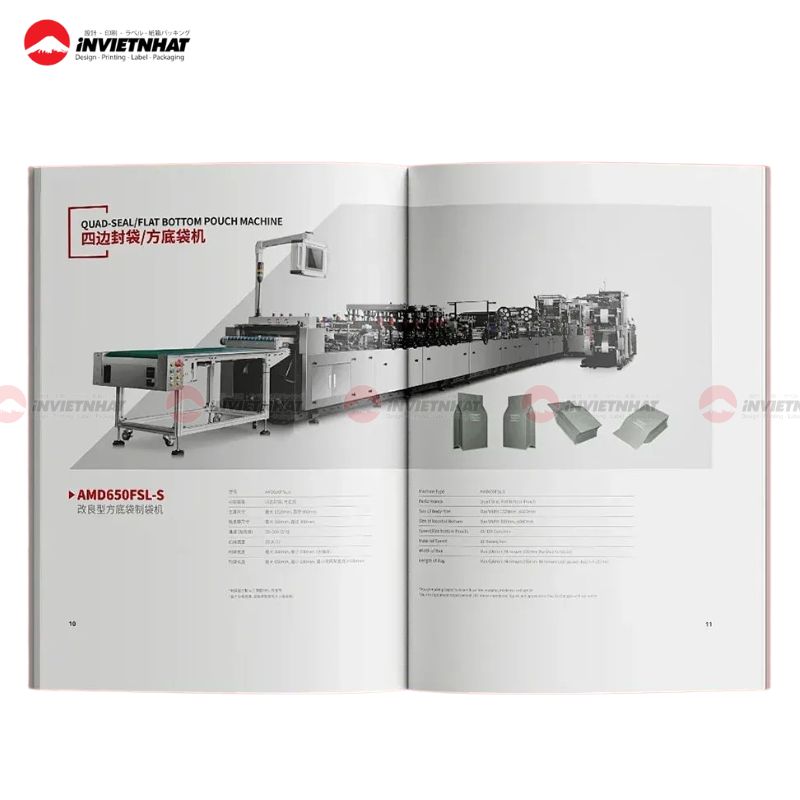 In ấn mẫu catalogue cơ khí sắc nét trên chất liệu giấy cao cấp