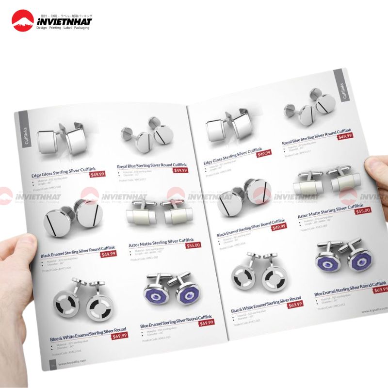 Thiết kế mẫu catalogue cơ khí phong cách tối giản hiện đại