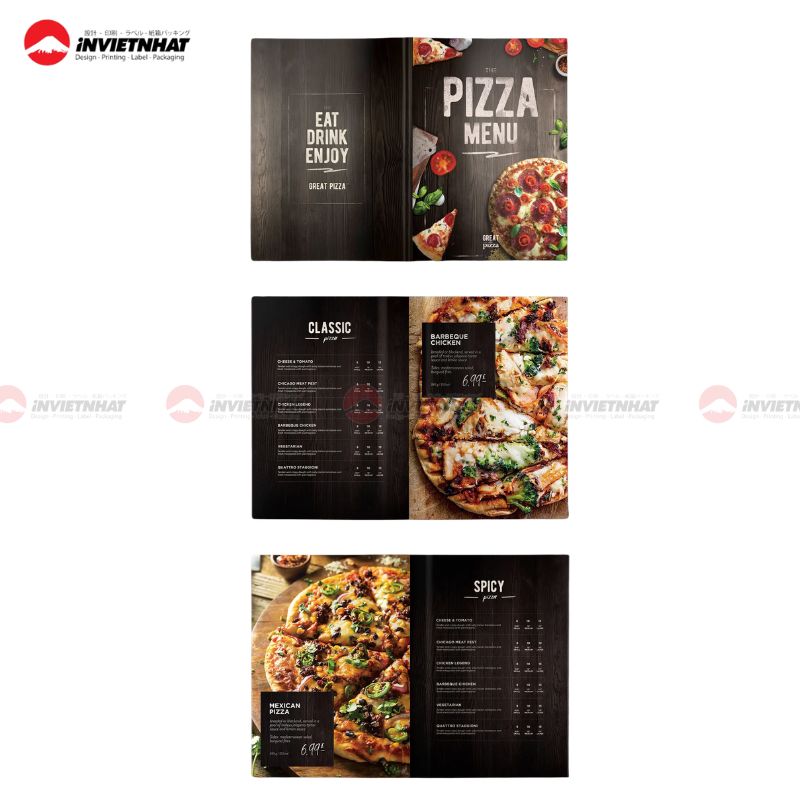 Mẫu catalogue nhà hàng pizza