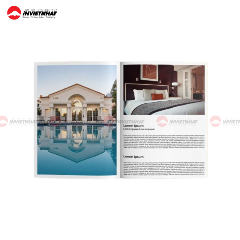 mẫu catalogue khách sạn cổ điển chi tiết về phòng ngủ