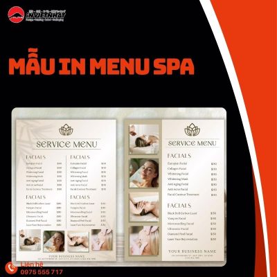 in menu spa